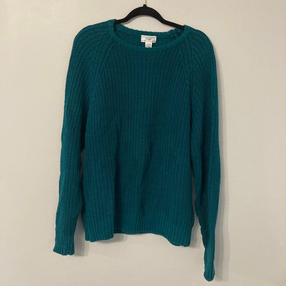 Vintage GAP 90s Sweater Size Large Chunky Made in Hong Kong Oversized Slouchy